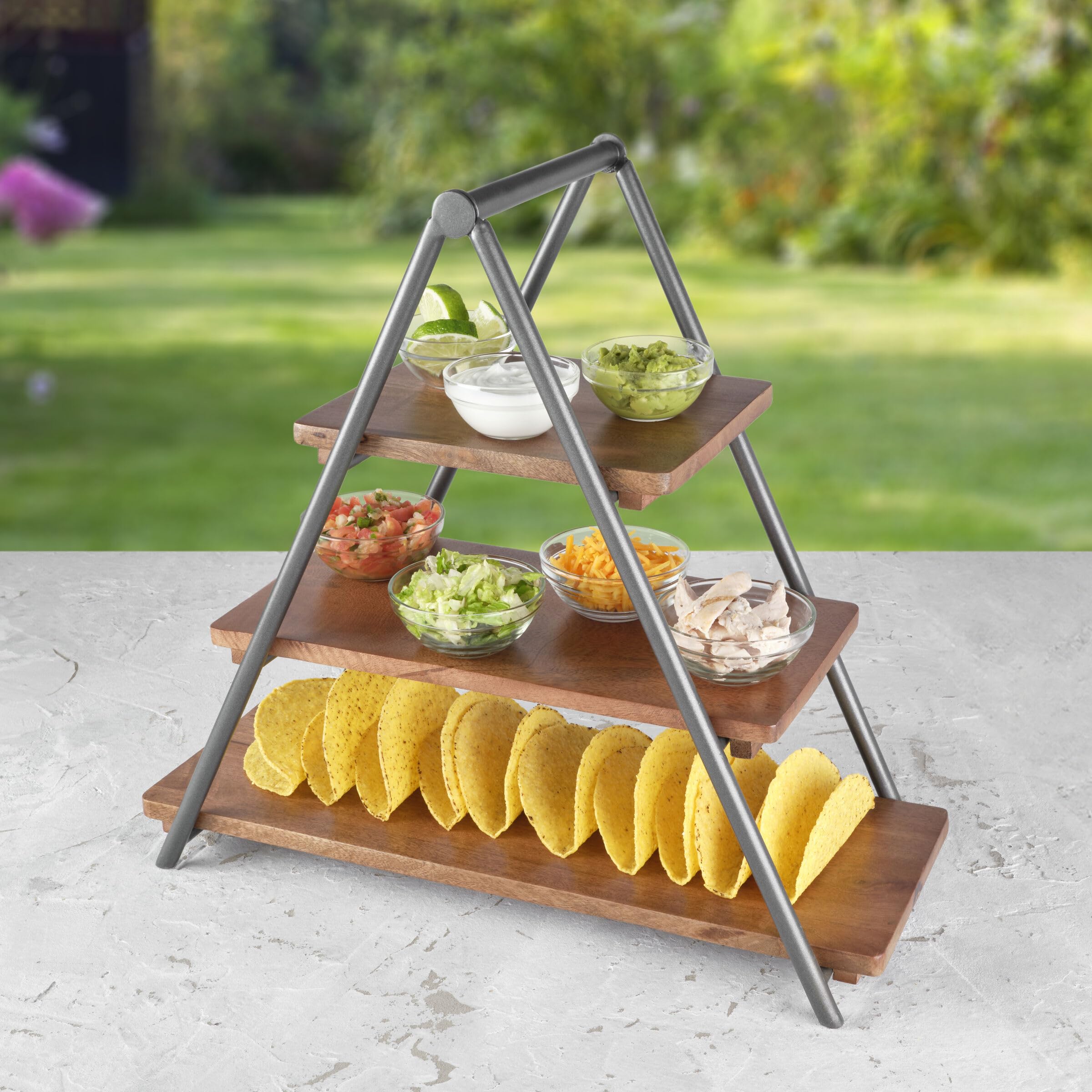Amazon.com | Gourmet Basics by Mikasa Madison 3 Tiered Serving